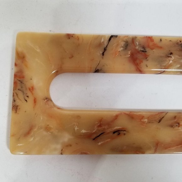 Vintage Plastic Tissue Box Cover Lid Insert Marble - Picture 3 of 12